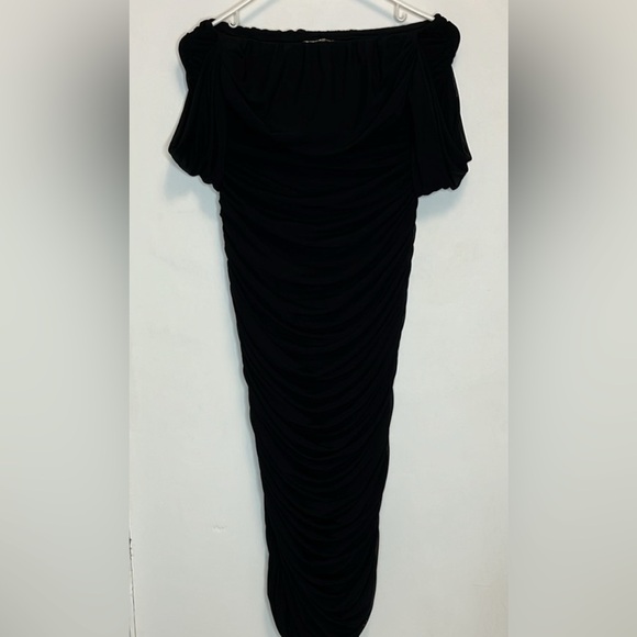 Cameo black ruched strapless bodycon dress - Picture 9 of 13